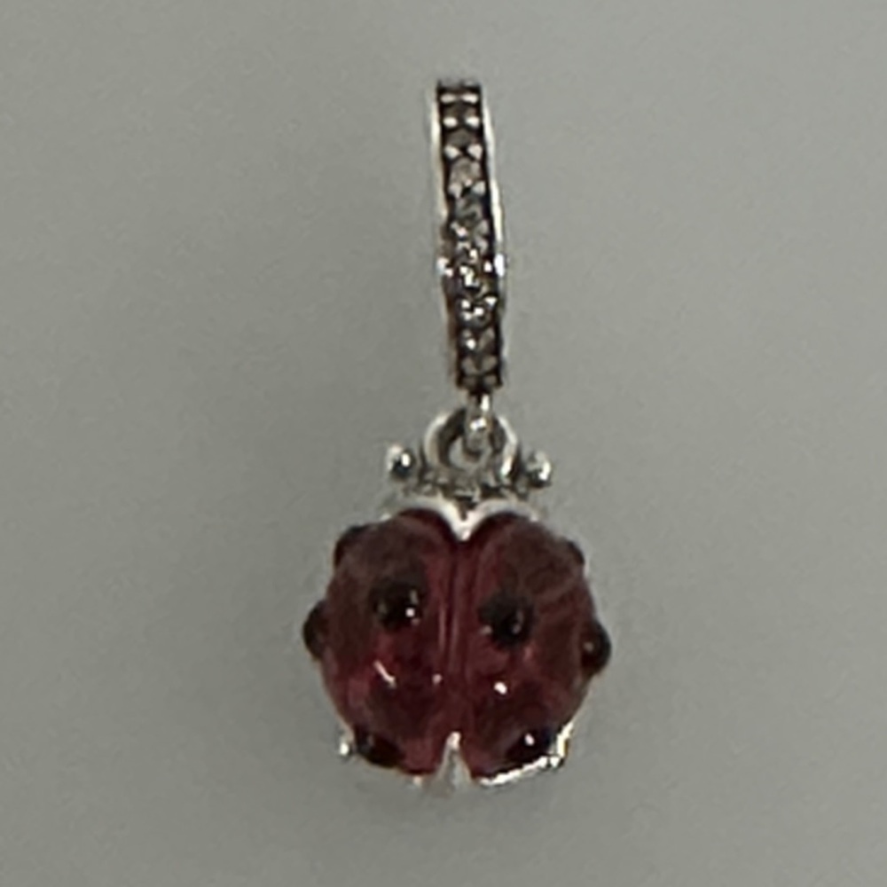 Pandora Silver and Red Ladybug charm